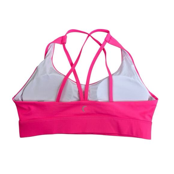 ZYIA Active Strappy Light n Tight Hot Pink Sports Bra XL - Picture 2 of 3
